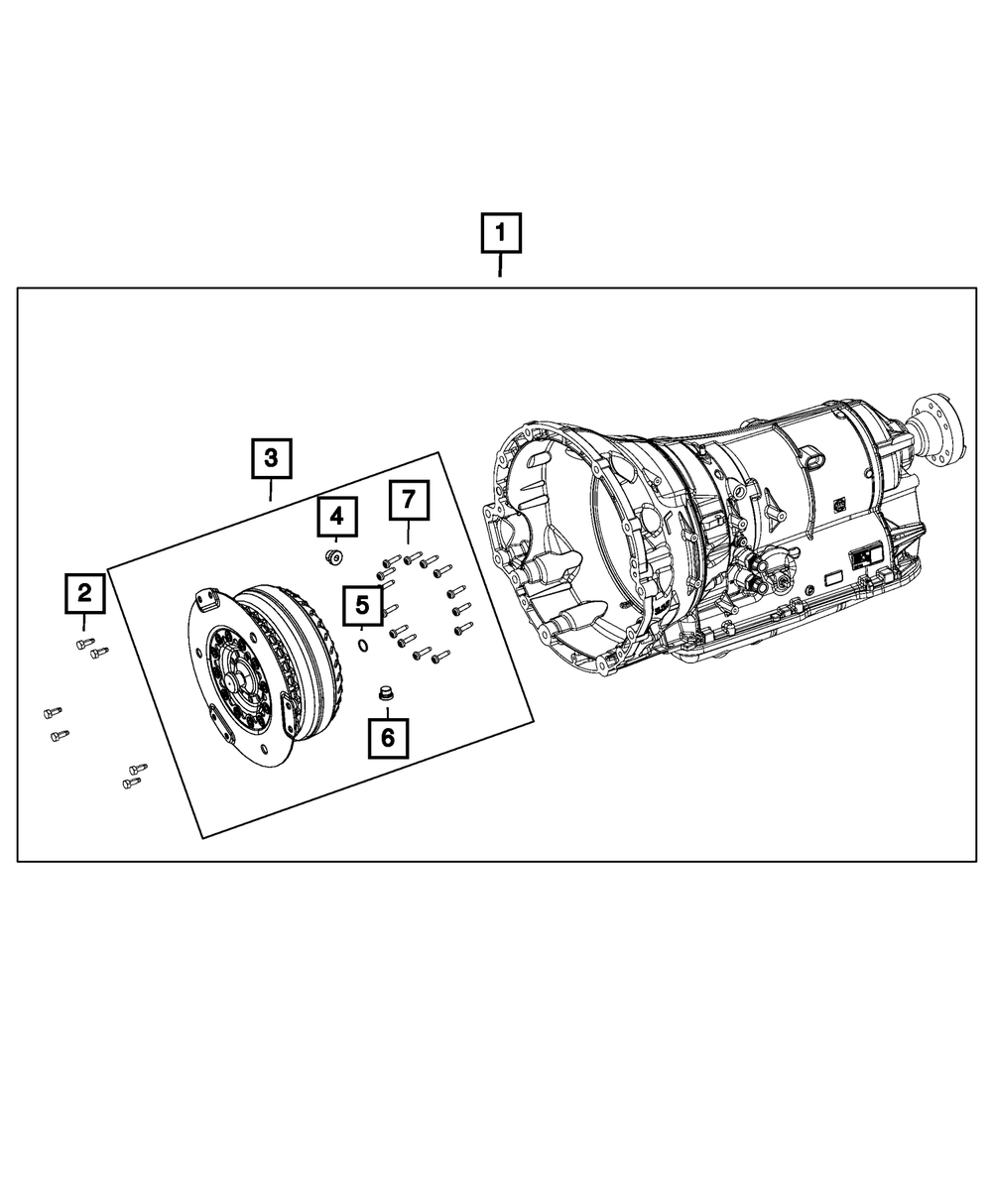 Mopar 8HP90 New Automatic Transmission with Torque Converter